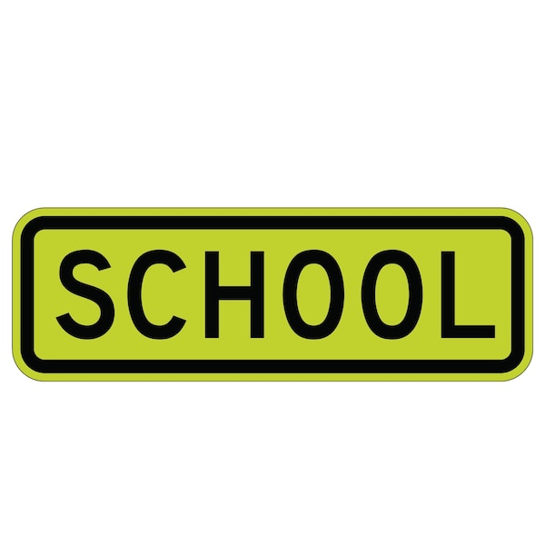 Sign Solutions Usa 8 in Height, 24 in Width, Aluminum, Horizontal Rectangle DUS08DFG2408S4-3P - main